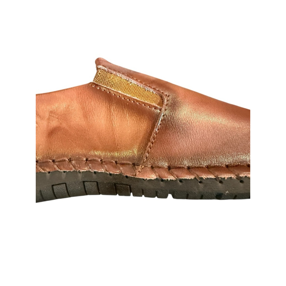 Walk Hero Rubber Brown Faux Leather Slip On Comfort Loafers EU 47 US 13-13.5 - Picture 11 of 11
